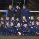 Photo of SAHA FC’s Under-9s girls' team at a training session